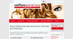 Desktop Screenshot of ahvpkcoiffure.ch